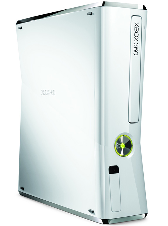 Xbox 360 y Kinect en color blanco
