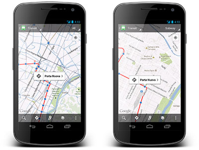 Google Maps ya con 1 millón de paradas de transporte público