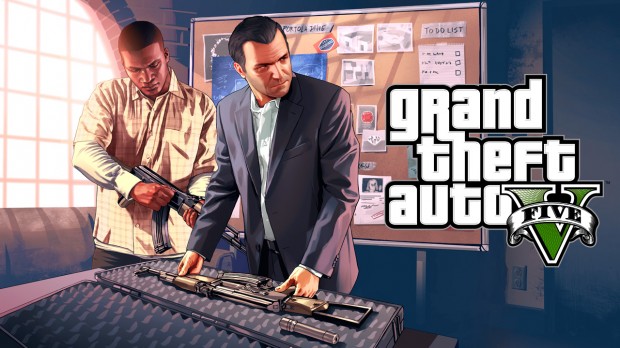 Grand Theft Auto 5 con sus protagonistas