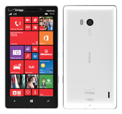 Nokia Lumia 929 filtrado en blanco