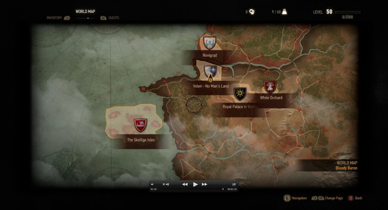 CD Projekt Red revela el mapa del mundo de The Witcher 3 Wild Hunt