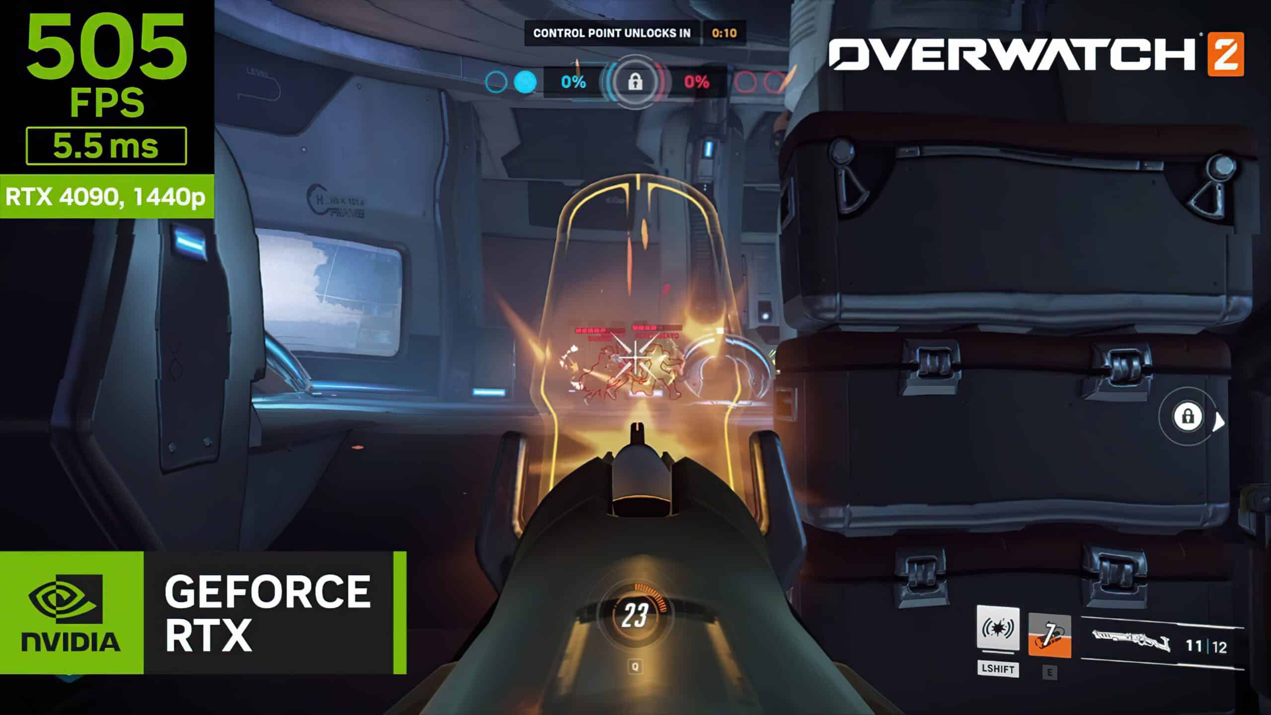 Overwatch 2 funciona a más de 500 FPS a 1440p con la GeForce RTX 4090