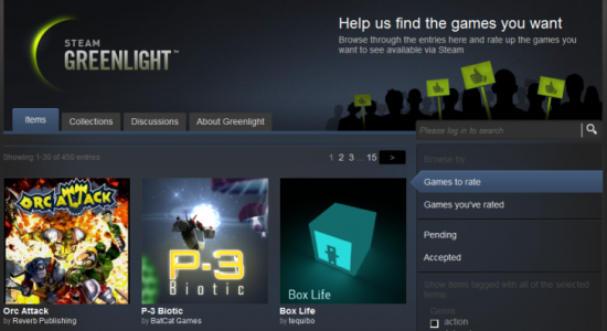 Valve lanza Steam Greenlight