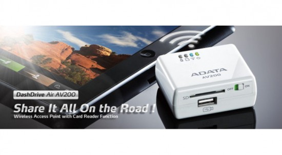 ADATA lanza acceso inalámbrico DashDrive Air AV200
