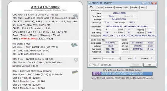 AMD Trinity con un récord de overclocking llegando a los 7,38 GHzo a los 7,38 GHz
