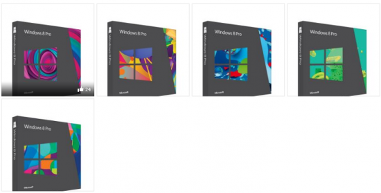 La caja de venta de Windows 8 está hecha de papel