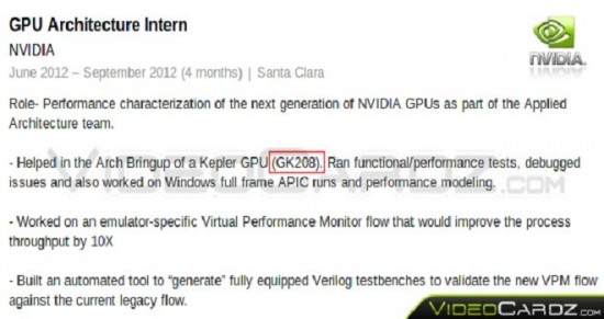 NVIDIA trabaja en su futura GPU Kepler GK208