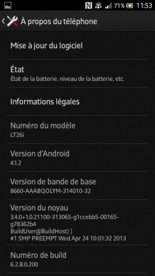 Sony Xperia S se actualiza con Android 4.1.2 Jelly Bean