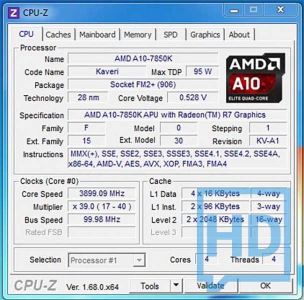 Amd A10 7850k 4 X 4000 Mhz Review AMD A10-7850K