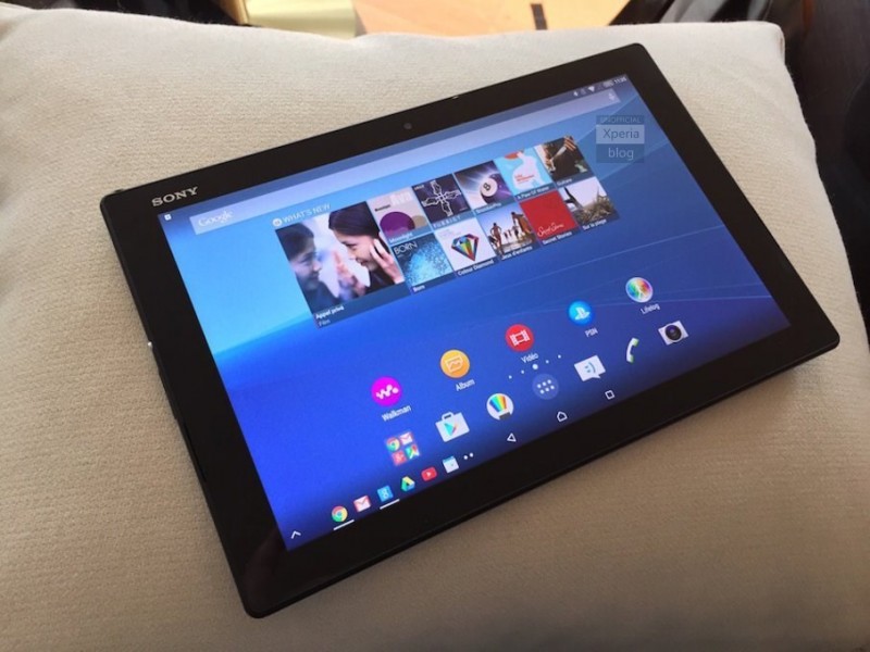 Xperia Z4 tablet fotografiada