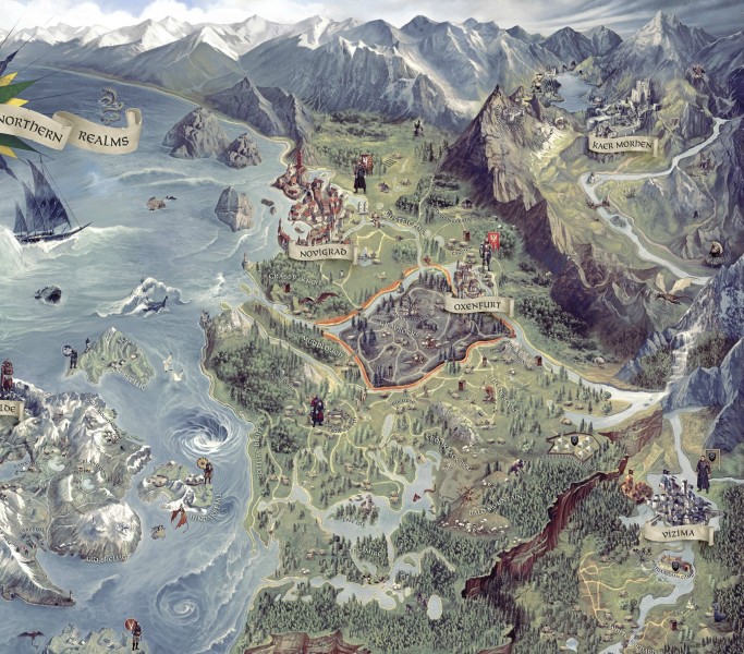 3 nuevas imágenes de The Witcher 3 Wild Hunt, se revela el mapa completo