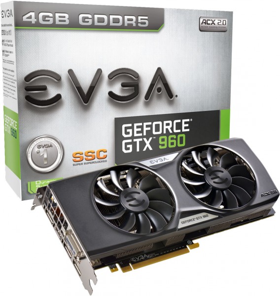 EVGA anuncia la GeForce GTX 960 SSC con 4GB-4