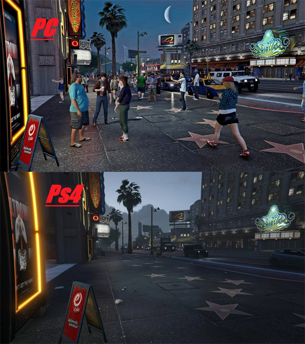 GTA V PC vs PS4, comparación gráfica-3