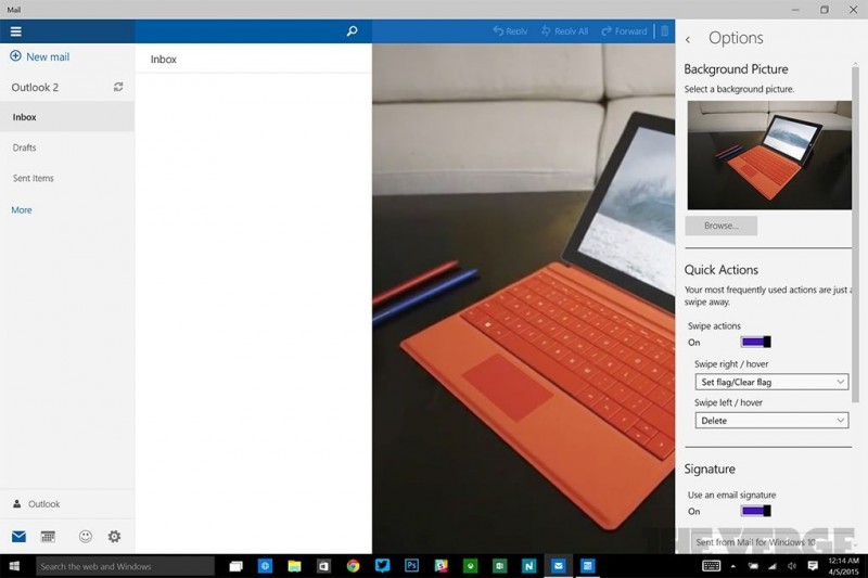 La Más reciente Build de Windows 10 actualiza las aplicaciones de Mail y Calendario 3