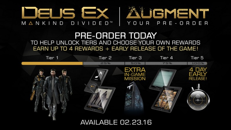 Deus Ex Mankind Divided Fecha de lanzamiento anunciada