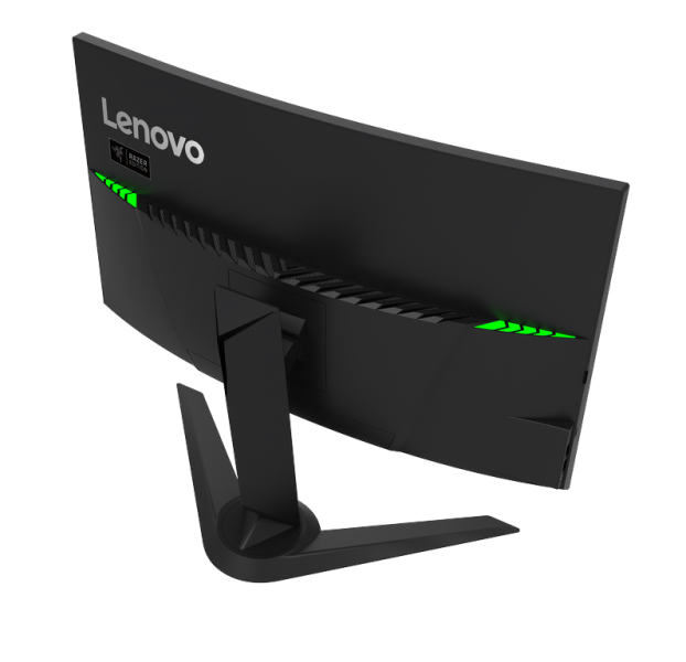 Lenovo y Razer presentan el primer monitor Gaming de Lenovo, el Y27g Curved Gaming, CES 2016-2