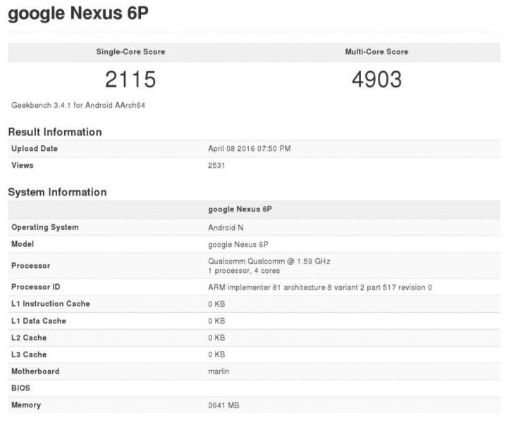 Snapdragon 820 y 4 GB de RAM para el nuevo Nexus 6P 2