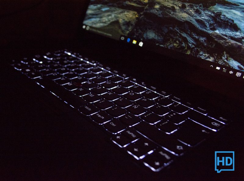 ThinkPad X1 backlit keyboard