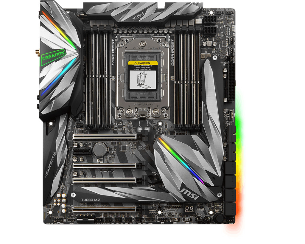 MSI lanza oficialmente la placa madre MEG X399 Creation para CPUs