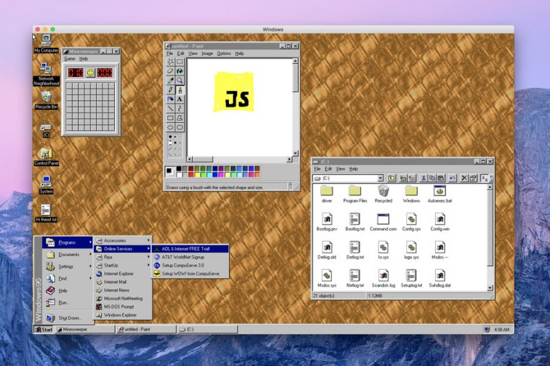 Windows 95 para macOS, Windows y Linux