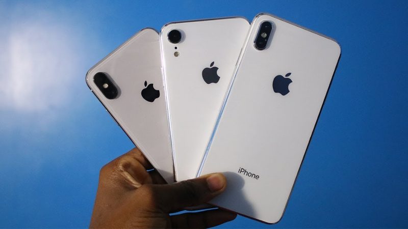 El iPhone Xs, el iPhone 2018, y el iPhone Xs Max.