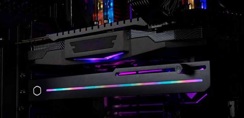 Cooler Master ELV8 Supporto GPU ARGB - Braccio Rinforzo Scheda Grafica Con Luci RGB - Foto 5