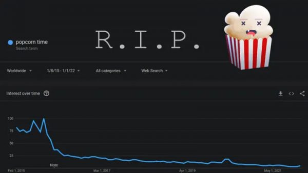 Popcorn Time, el sitio de streaming de películas piratas, cierra sus puertas por falta de uso