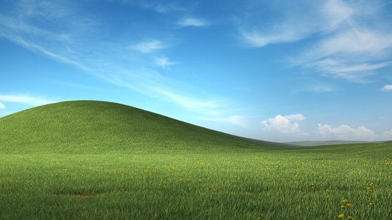 Microsoft presenta una versión en 4K del legendario fondo de pantalla ...