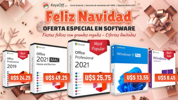 Llega la Navidad y llegan las ofertas: Office 2021 Pro por tan solo U$S 25.75 en Keysoff