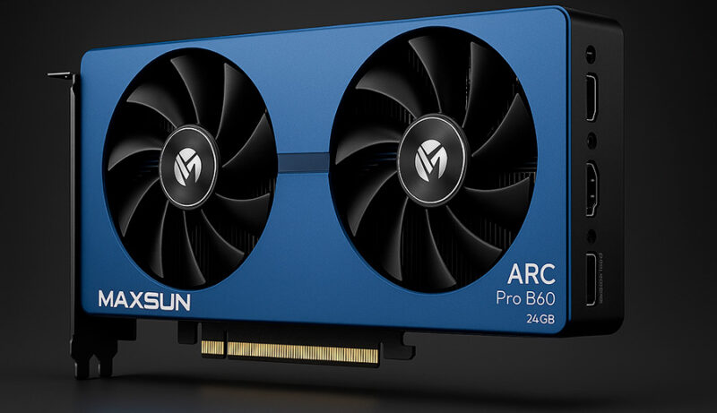 MAXSUN confirma la llegada de la Intel Arc Pro B60 con 24 GB al mercado