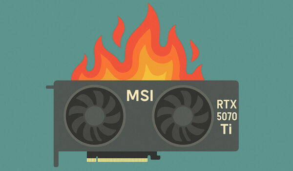 Se reporta la primera MSI RTX 5070 Ti quemada por sobrecalentamiento