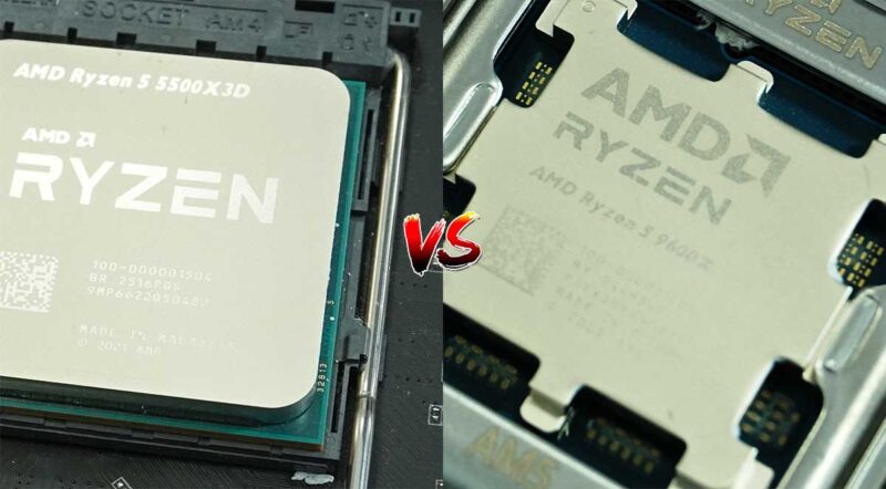 Review Ryzen 5 5500X3D vs Ryzen 5 9600X ¿Cuál conviene más?
