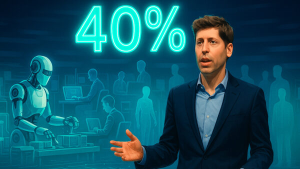 Sam Altman predice que la inteligencia artificial reemplazará el 40% de los trabajos en 2030