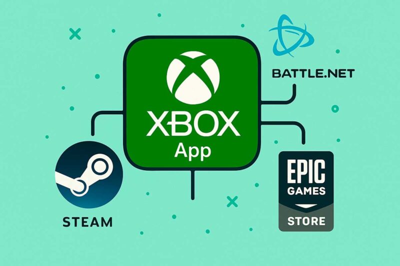 Xbox App para PC ahora permite usar launchers de Steam, Epic y más