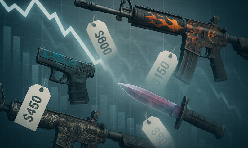 El mercado de skins de Counter-Strike 2 pierde casi 3 mil millones de dólares tras una actualización de Valve