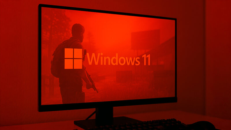 Otro nuevo bug en Windows 11 hace que la pantalla se vea roja mientras jugás o ves videos