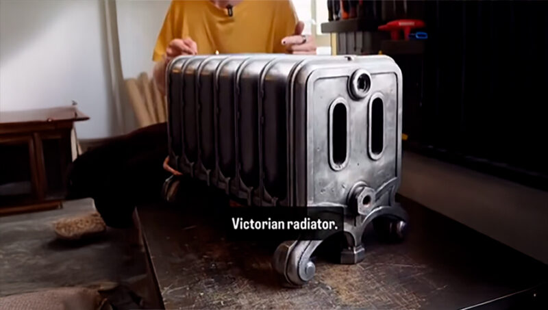Convierten un radiador de estilo victoriano en una PC gamer única