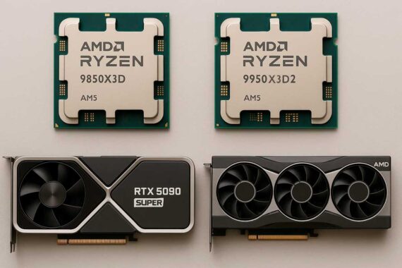 Los Ryzen 9850X3D y 9950X3D2 tendrán CCD mejorados, RTX 50 SUPER y RDNA 4 Refresh podrían cancelarse