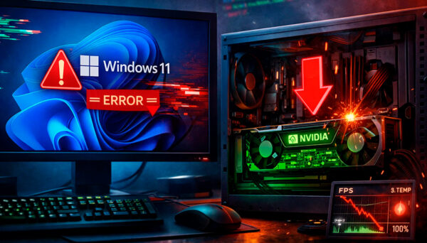 La nueva actualización de Windows 11 afecta el rendimiento de las GPU NVIDIA