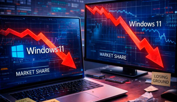 Windows 11 no logra crecer y vuelve a bajar su cuota de mercado incluso con el fin de Windows 10