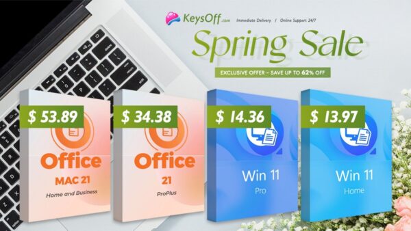 ¡Tormenta de descuentos de primavera! Consigue Office 2021 Pro con licencia de por vida por solo $34.38 y obtén Windows 11 Pro por menos que tu café de la mañana