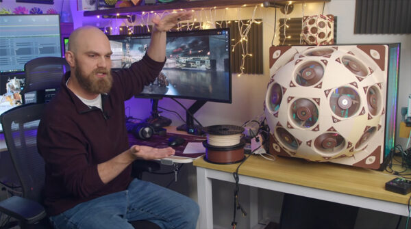 Crean un superdomo gigante con 15 ventiladores Noctua y logran bajar la temperatura de su PC en 20°C