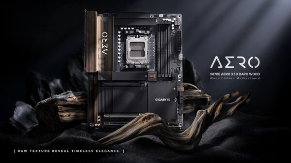 Gigabyte anuncia la X870E Aero X3D Dark Wood con detalles en madera y cuero
