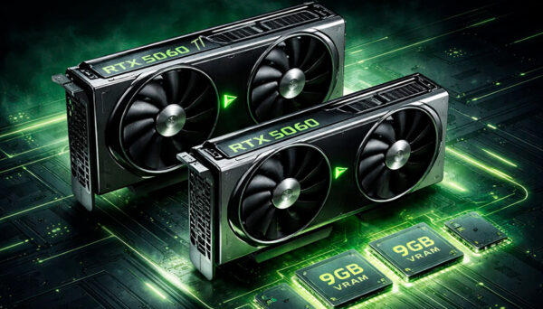 NVIDIA estaría preparando las RTX 5060 y 5060 Ti con 9 GB de VRAM