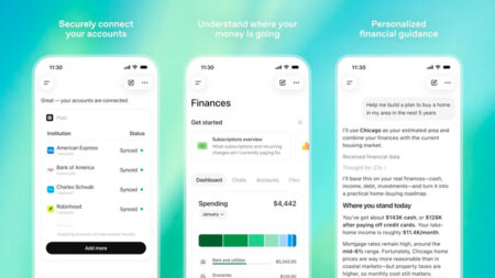 ChatGPT estrena una sección de Finanzas para conectar cuentas bancarias y ser tu asistente financiero personal