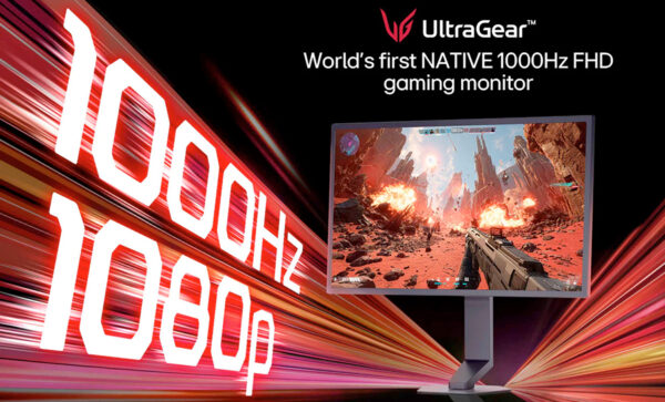 LG presenta el UltraGear 25G590B, su monitor gaming de 1000 Hz nativos