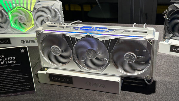 GALAX muestra una posible RTX 6090 HOF con cristales Swarovski y cuatro ventiladores – Computex 2026